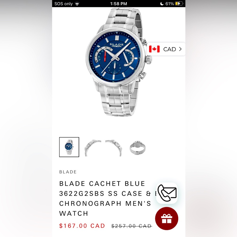 It’s a brand new watch asking for somthing under 200$ max price 130